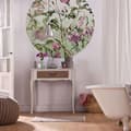 Miniatyrbild 1 av 5: rund panorama självhäftande tapet gröna och rosa blommor - Ø 125 cm - 611791
