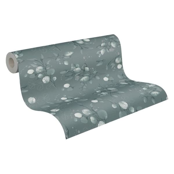 Non-woven tapeter - grön - blommor / blommig - Mönstrade tapeter - Pure Elegance - A.S