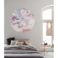 Miniatyrbild 2 av 6: panorama rund självhäftande tapet rosa, lila och ljusblå himmel - Ø 125 cm - 611727