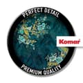 Miniatyrbild 4 av 6: Orientalisk blå självhäftande rund panoramatapet - Ø 125 cm - 611787