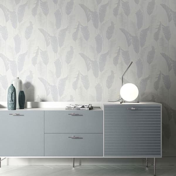 vinyl expanderad 10344-31 non-woven tapet blommor floral 0.53 x 10.05 m Erismann 4Earth Melissa grå