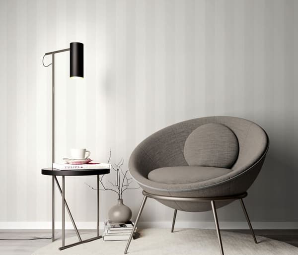 expanderad vinyl 10361-01 non-vävd tapet randiga vågor 0.53 x 10.05 m Erismann 4Earth Melissa vit