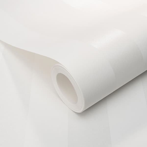 expanderad vinyl 10361-01 non-vävd tapet randiga vågor 0.53 x 10.05 m Erismann 4Earth Melissa vit