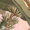 Miniatyrbild 5 av 6: panorama rund självhäftande botanisk tapet rosa och grön - Ø 125 cm - 611769