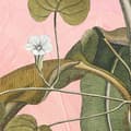 Miniatyrbild 6 av 6: panorama rund självhäftande botanisk tapet rosa och grön - Ø 125 cm - 611769