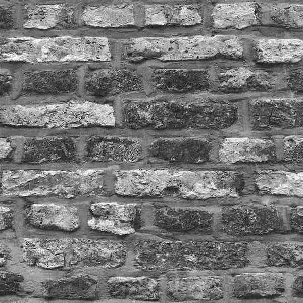 Non-woven tapeter - grå - stenimitation - Mönstrade tapeter - Elements II - A.S Création