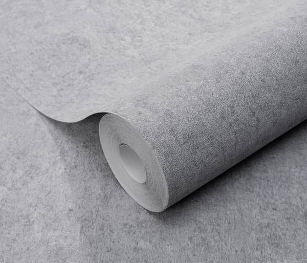 Tjusigt non-woven tapet 10418-10 Enfärgad tapet Enheter 0,53 x 10,05 m Erismann Play of light Grå