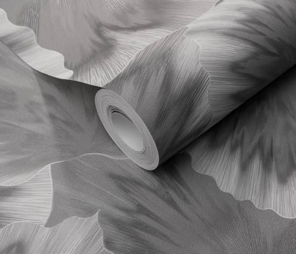 Non-woven tapet 10402-10 Tapet Blommor Floral 0,53 x 10,05 m Erismann Spotlight Grå
