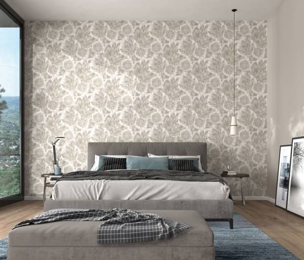 Non-vävd tapet 10402-37 Tapet Blommor Floral 0,53 x 10,05 m Erismann Spotlight Beige