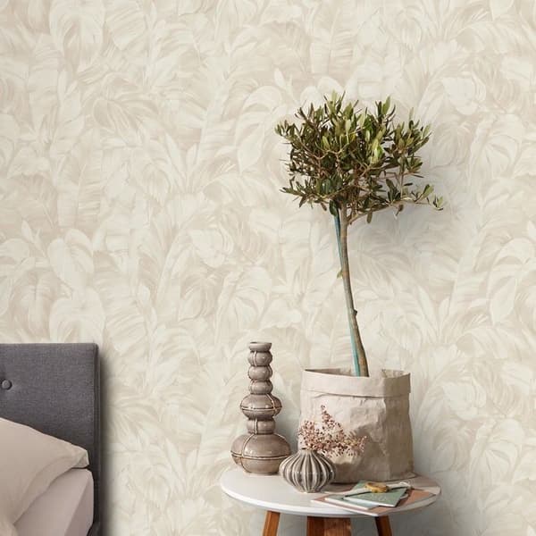 Non-tappet non-tissé 10416-02 Tapet Blommor Floral 0,53 x 10,05 m Erismann Ljusspel Crème