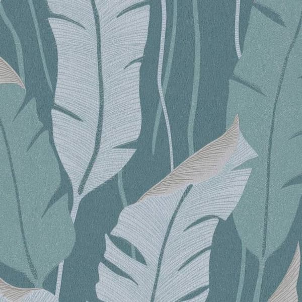 vinyl expanderat 10344-19 non-woven tapet blommor floral 0.53 x 10.05 m Erismann 4Earth Melissa grön
