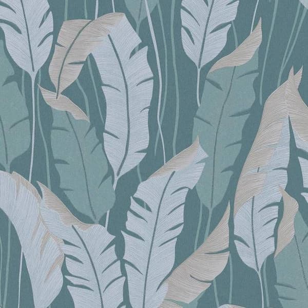 vinyl expanderat 10344-19 non-woven tapet blommor floral 0.53 x 10.05 m Erismann 4Earth Melissa grön