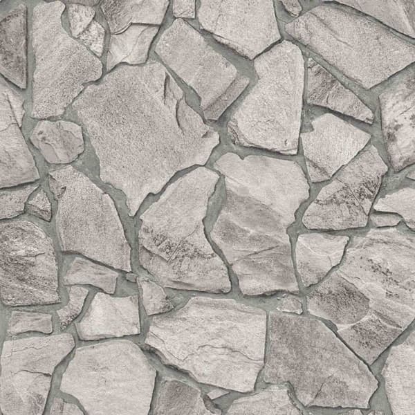 Non-woven tapeter - grå - stenimitation - Mönstrade tapeter - Elements II - A.S Création