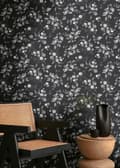 Miniatyrbild 2 av 6: Non-woven tapeter - svart - blommor / blommig - Mönstrade tapeter - Pure Elegance - A.S