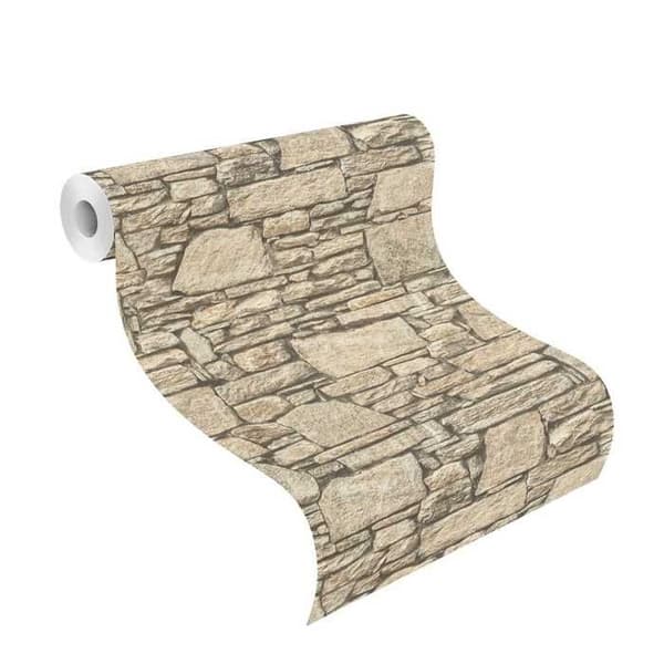 Non-woven tapet 863017 Modern tapet 53 x 1005 cm Rasch Selection brun