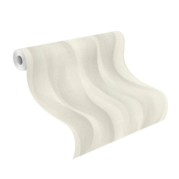 Rasch 651508 Tapet non-woven Vågor 0.53 x 10.05 m Grå