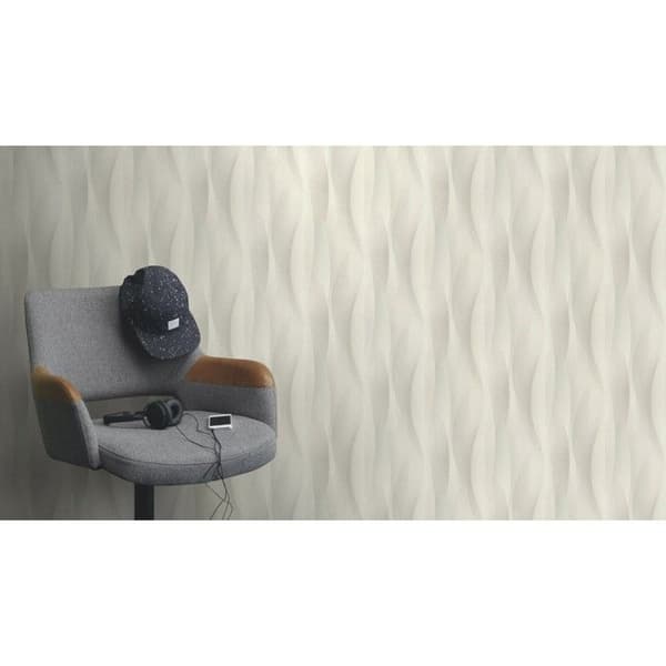 Rasch 651508 Tapet non-woven Vågor 0.53 x 10.05 m Grå