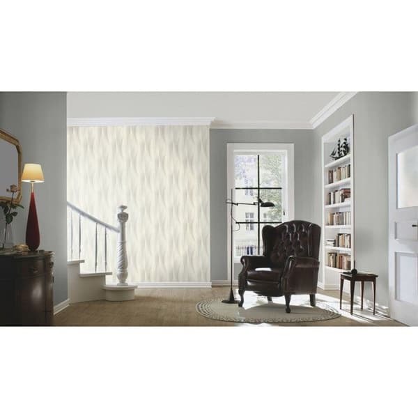 Rasch 651508 Tapet non-woven Vågor 0.53 x 10.05 m Grå
