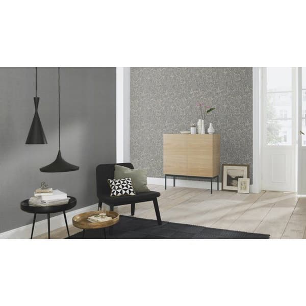 Rasch 651621 Tapet non-woven Baroque 0.53 x 10.05 m Grå