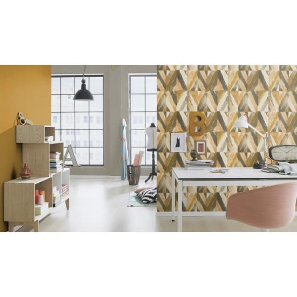 Rasch Kalahari 704044 Non-woven tapet Blommönster Orange 10,05 x 0,53 m