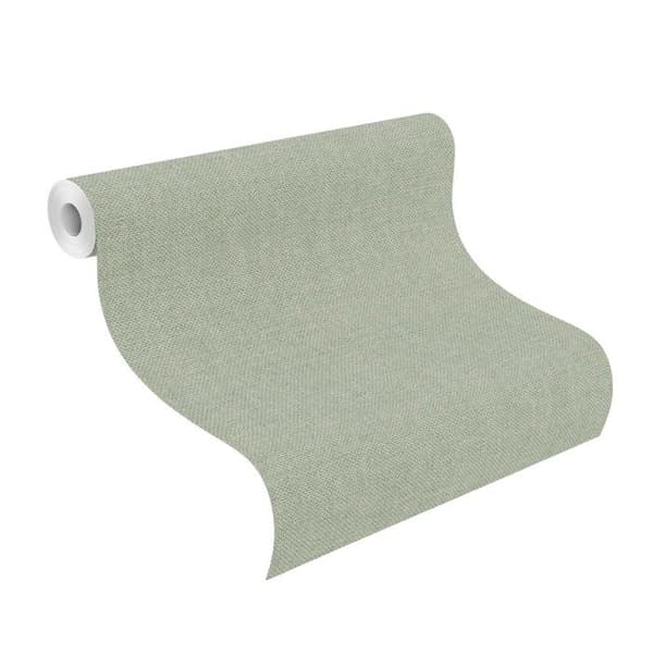 Rasch Vliestapet Färg Ditt Liv 312218 uni tapet 10.05 x 0.53 m grön tapet för vardagsrum sovrum kök korridor ent...