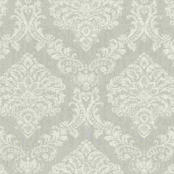 Rasch non-woven tapet Classic-Chic grå vit 10,05 m x 0,53 m Saphira 421125