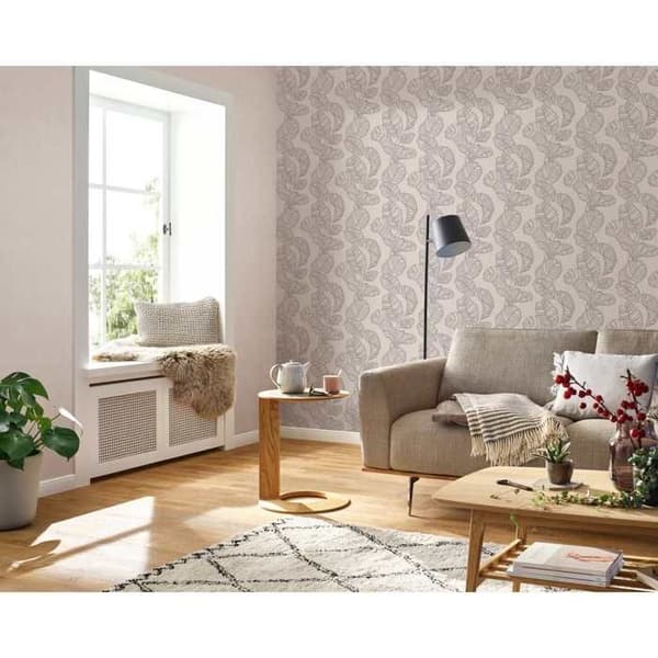 Rasch Färg din liv 822632 Vinyltapet Botanisk 0.53 x 10.05 m Beige