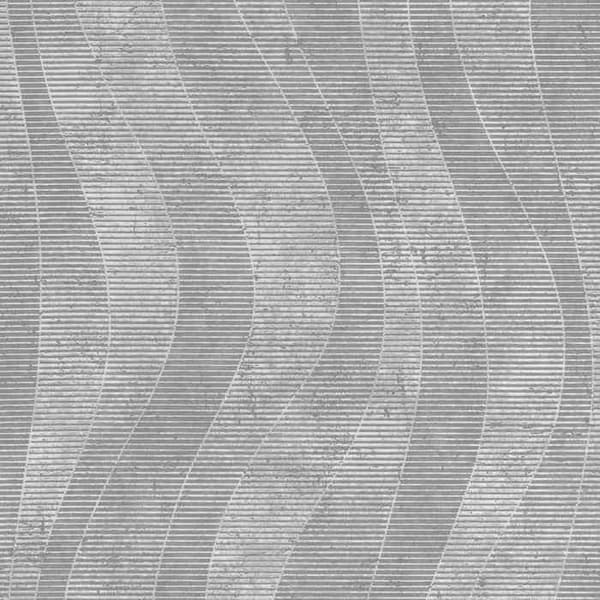 Rasch Färg Din Liv 315820 Non-woven Tapet Vågor 0.53 x 10.05 m Grå