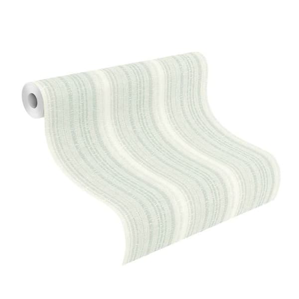 Rasch 652123 Non-woven tapet Ränder 0.53 x 10.05 m Grön