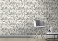Miniatyrbild 2 av 4: non-woven tapet 868920 tapet blommor floral 53 x 1005 cm Rasch Symphony silver svart