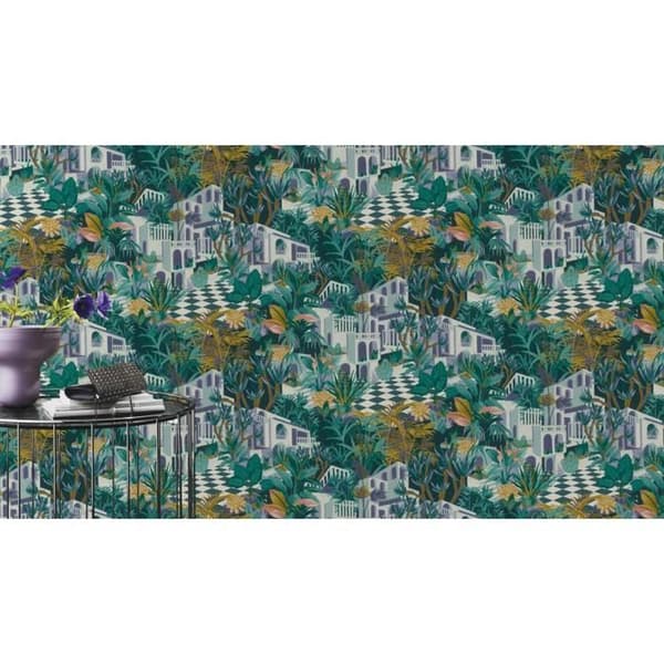 Rasch Tropical House 687415 Non-woven tapet Botanisk 0.53 x 10.05 m Färgglad