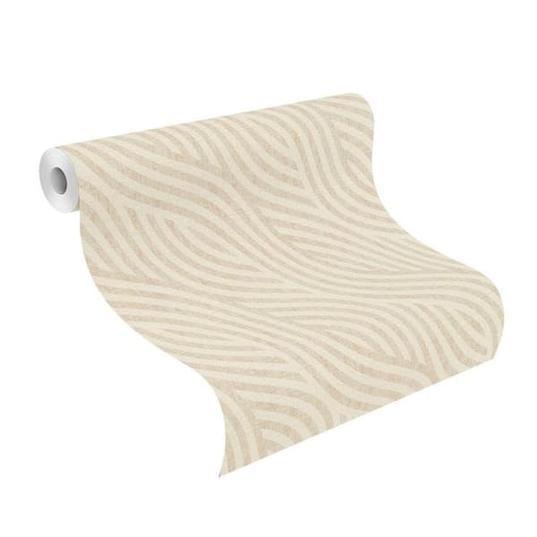 Rasch tapet non-woven grafisk beige crème 10,05 m x 0,53 m Kalahari 704532