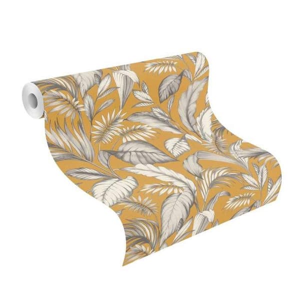 Rasch Salsa 464764 Non-woven tapet Botanik 0.53 x 10.05 m Gul