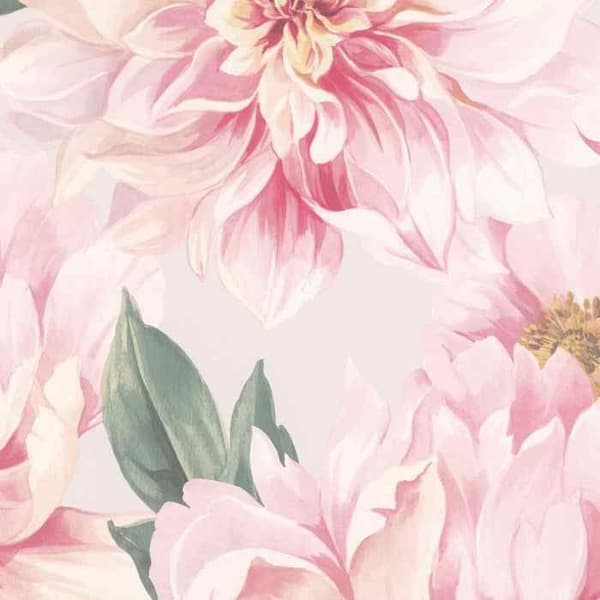 tapet i papper 201345 blommigt tapet 53 x 1005 cm Rasch Selection Rosa