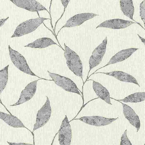 Rasch non-woven tapet grå botanisk beige 10,05 m x 0,53 m tapetbyte II 651249