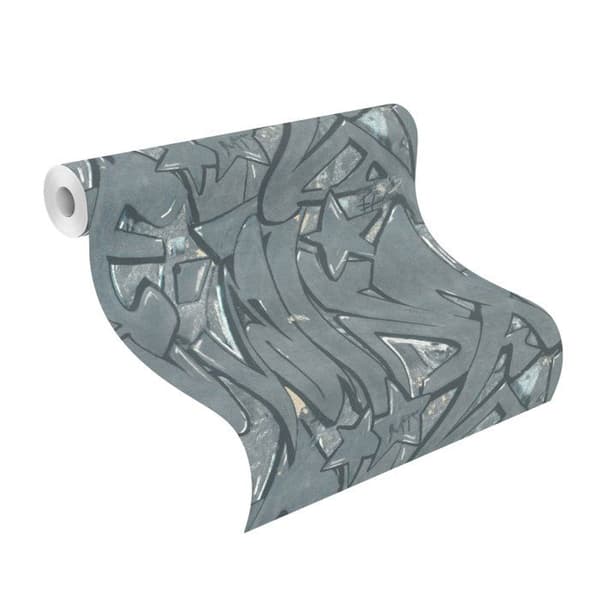 tapet 202021 tapet 3D 53 x 1005 cm Rasch Selection Grå