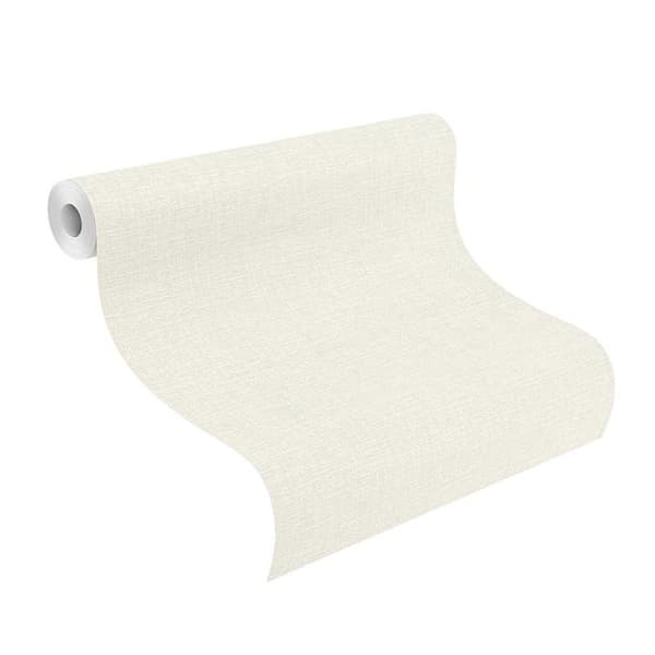 Fiber tapeter - vit - Slät / slät - slät tapet - 653717 - Välkommen hem - Rasch