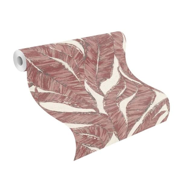 Rasch 653441 Non-woven tapet Botanisk 0,53 x 10,05 m Röd Vit