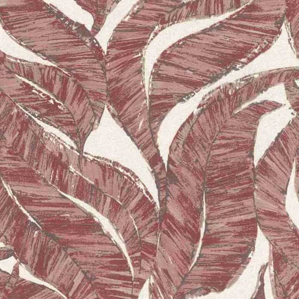Rasch 653441 Non-woven tapet Botanisk 0,53 x 10,05 m Röd Vit