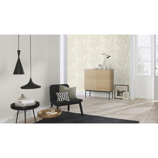 Rasch 654004 Non-vävt tapet Botanisk 0.53 x 10.05 m Beige Vit