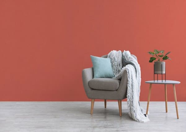 Enfärgad tapet M1-No.1159 Non-woven tapet Orange Enfärgad tapet Enfärgad
