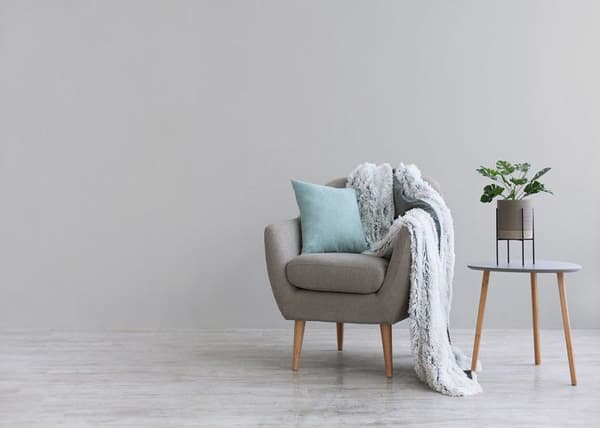 Enfärgat Tapet M1-No.1209 Non-woven Tapet Grå Enfärgad Tapet