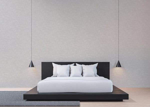 Enfärgad tapet M1-No.1188 Non-woven tapet Grå enfärgad tapet