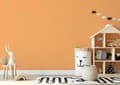 Miniatyrbild 2 av 4: Ensfärgad Tapet M1-No.1161 Non-woven Tapet Orange Ensfärgad Tapet