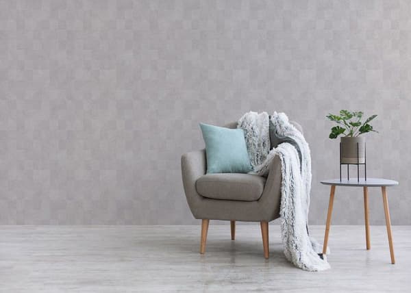 Grafisk Tapet Domenico M1-No.3386 Beige Vit Geometrisk Abstrakt