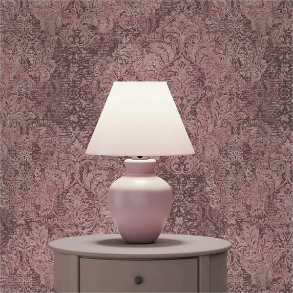 Barocktapet Alessia M1-No.3350 Röd Ros Klassisk Barock Ornament