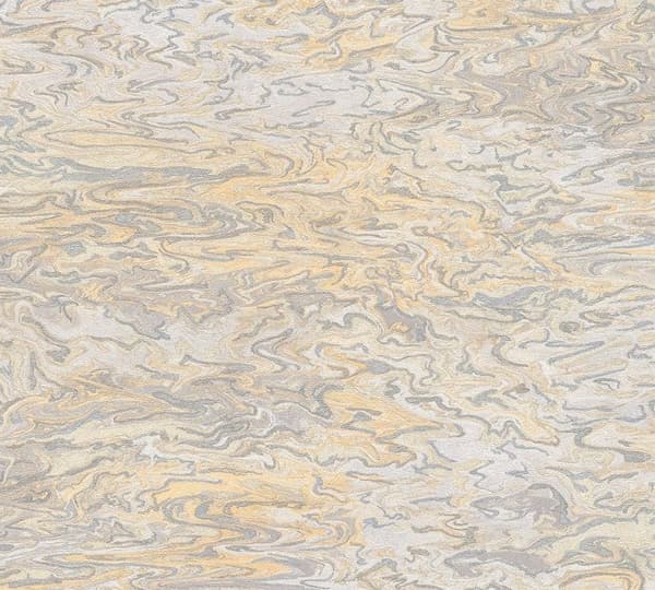 Tapet Våg M1-No.1798 Non-woven tapet Ljusguld Beige Struktur