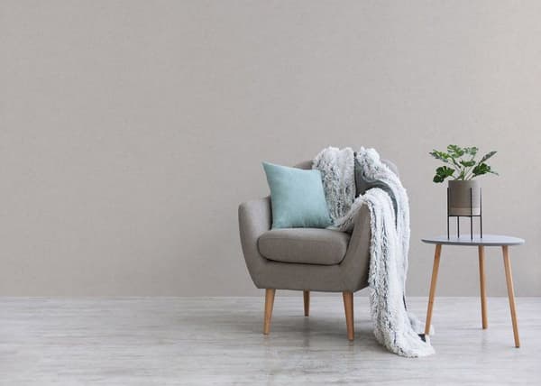 Enfärgat Tapet M1-No.3379 Non-woven Tapet Grå Enfärgad Tapet