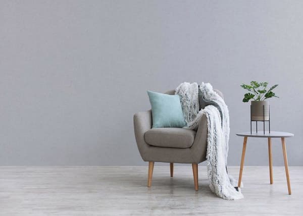 Enfärgad tapet M1-No.3374 Non-woven tapet Grå enfärgad tapet