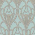 Miniatyrbild 5 av 5: Papper Tapet Barock Alessia M1-No.3342 Turkos Brun Klassisk Barock